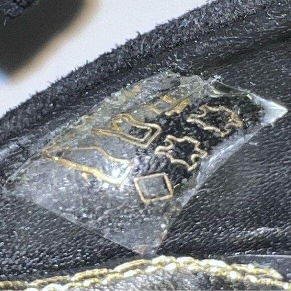 Maje Flash Studded Suede Platform Peep Toe Sandals in Black - Picture 10 of 10